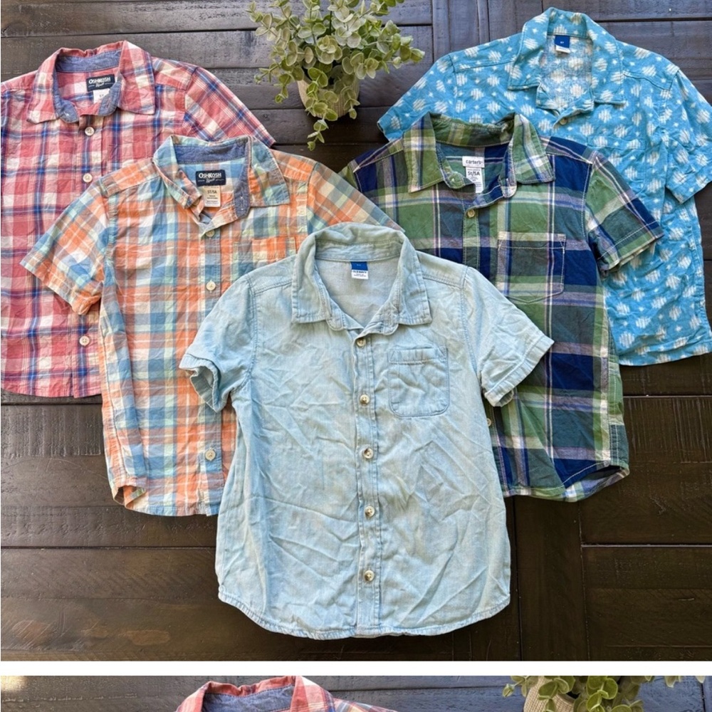 OshKosh B'gosh Kids Plaid and Patterned Button Down Shirts